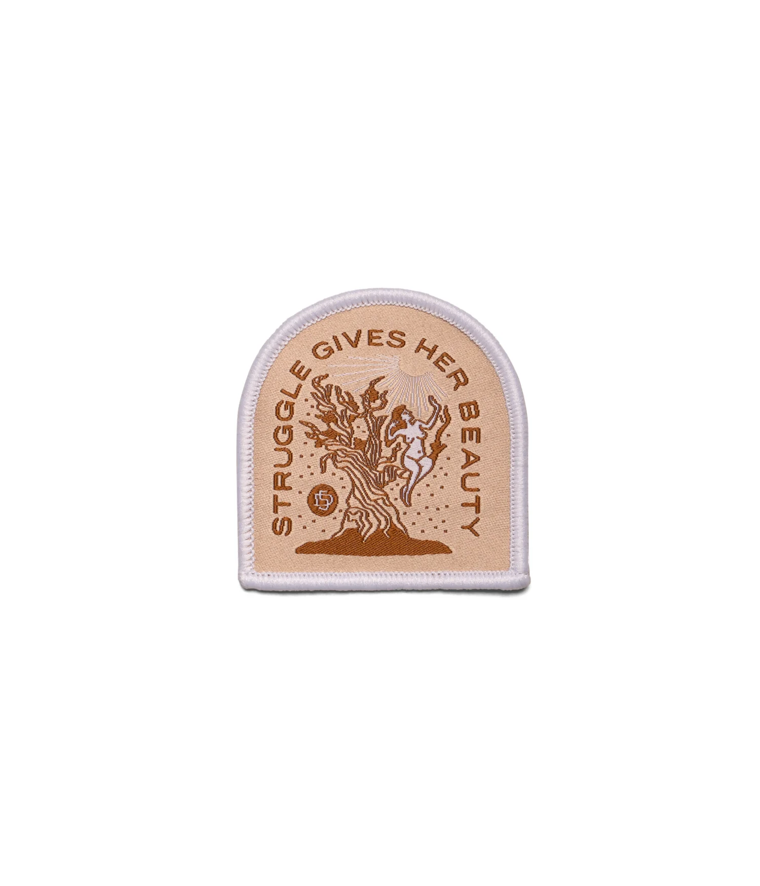 Struggle Gives Her Beauty Iron-on Patch