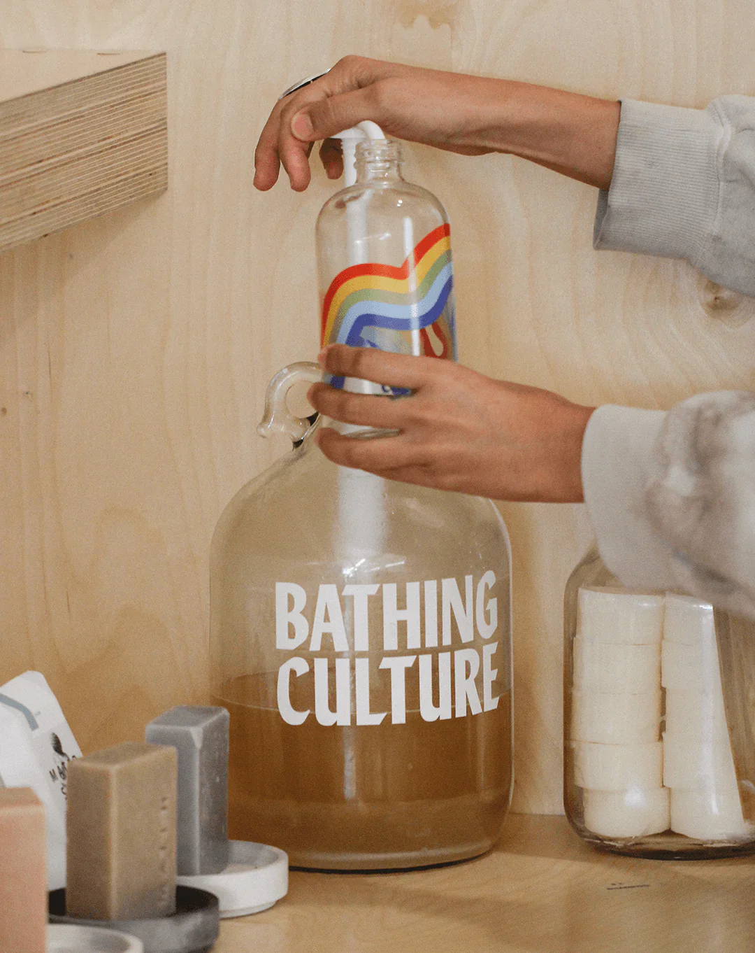 Mind and Body Wash Refillable Glass - Image 3